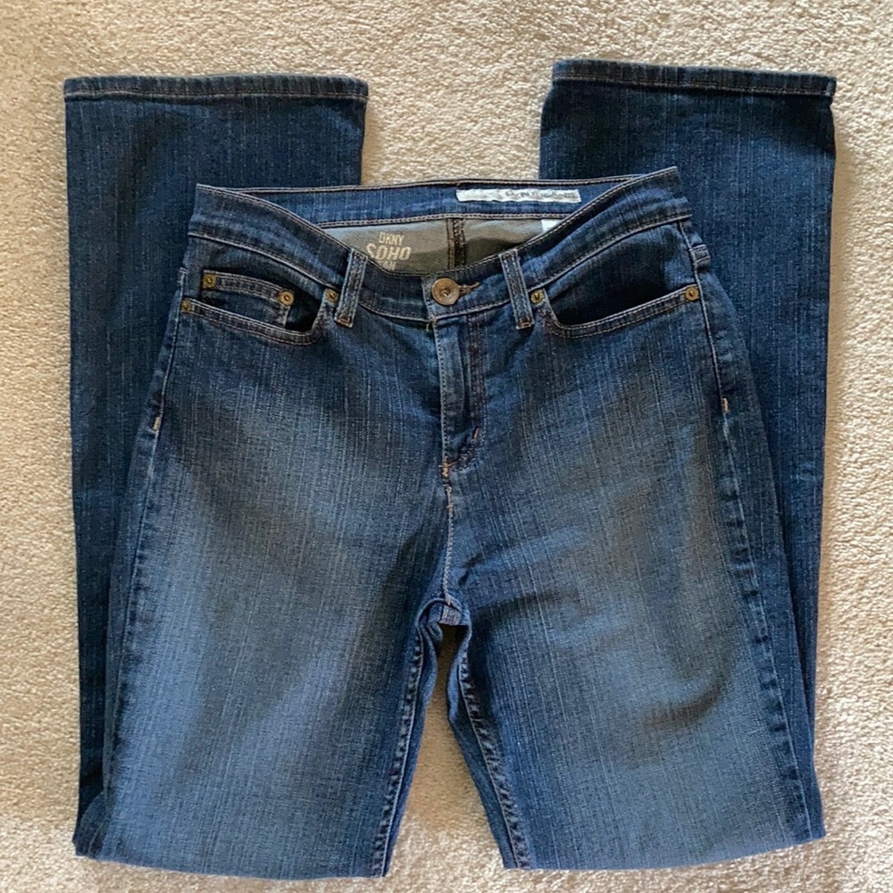 DKNY SOHO Straight Leg Blue Jeans